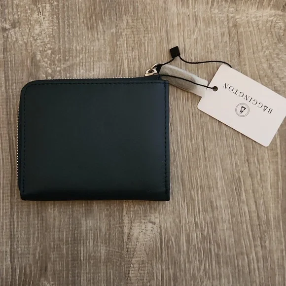 NWT Bagginton Leather Wallet Navy Blue - Picture 4 of 7